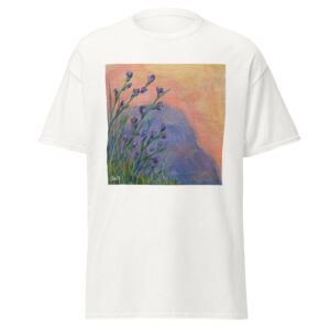 Rock with Flowers at Sunset  tee