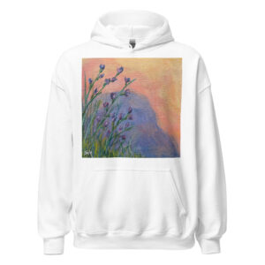 Rock with Flowers at Sunset Hoodie