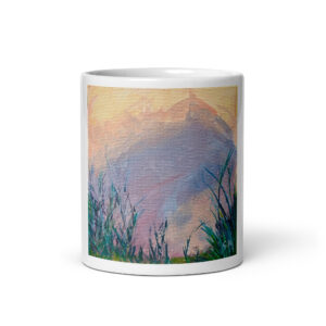 Mountain Morning White  mug