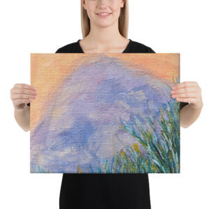 Rock at Sunset Canvas