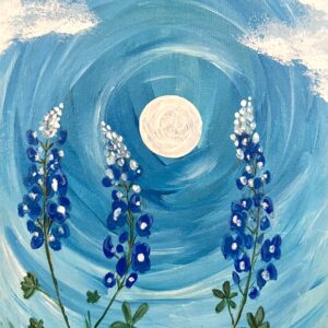 Bluebonnets in the Moonlight