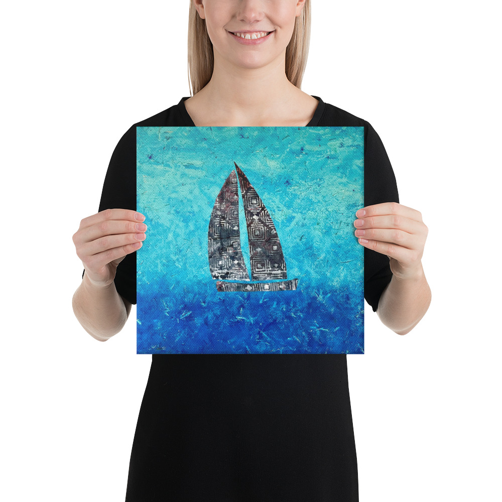The Sail Boat, Jonestown Texas Canvas - Image 7