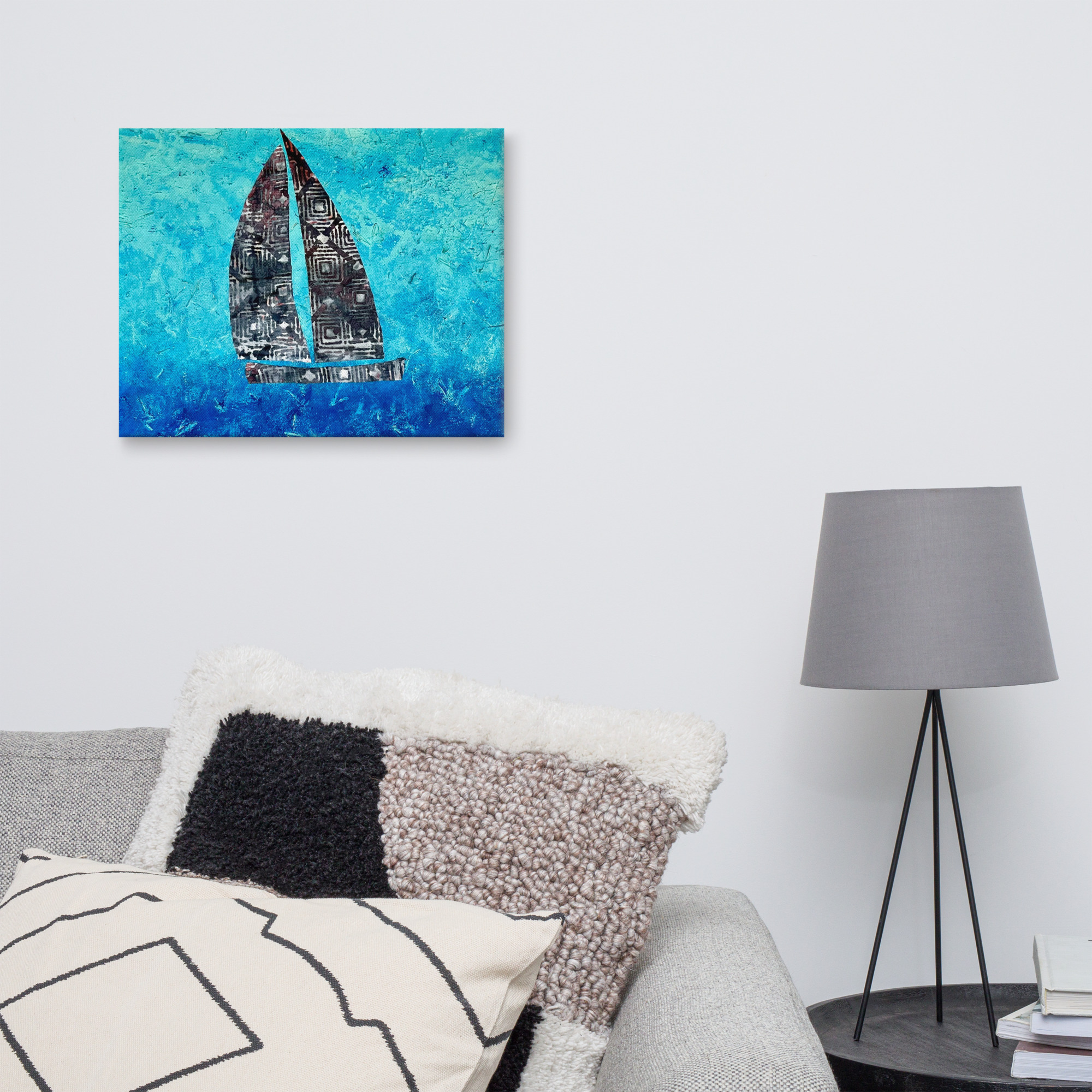 The Sail Boat, Jonestown Texas Canvas - Image 15