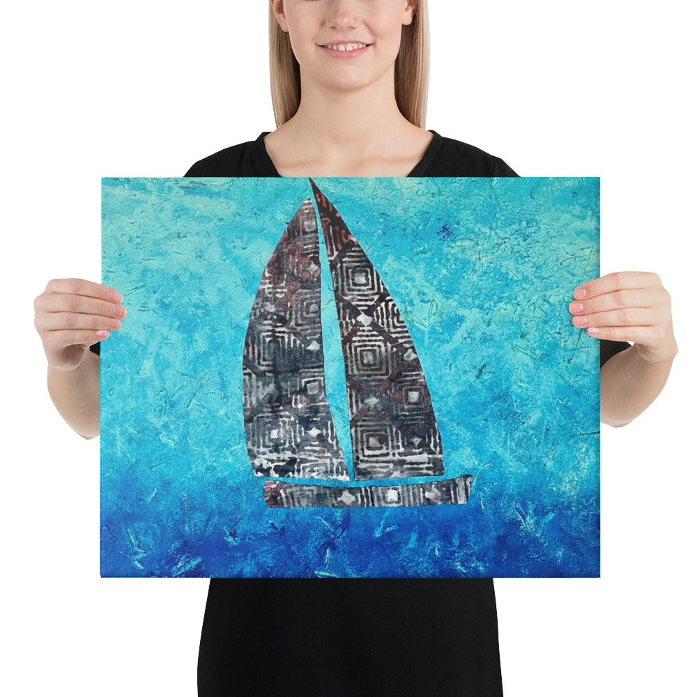 The Sail Boat, Jonestown Texas Canvas - Image 10