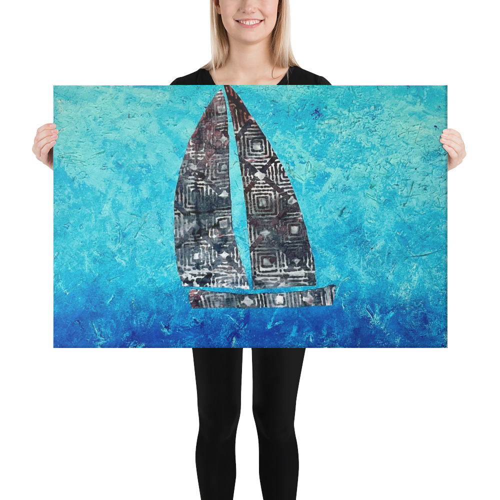 The Sail Boat, Jonestown Texas Canvas - Image 12