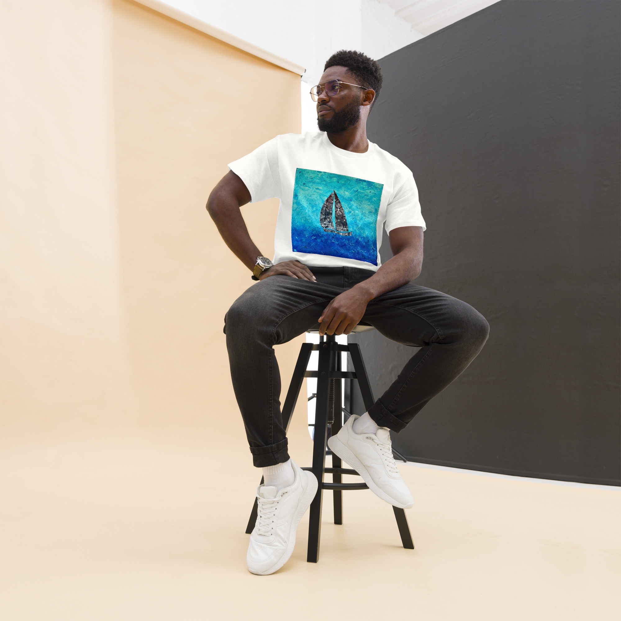 The Sail Boat, Jonestown Texas Unisex classic tee - Image 5