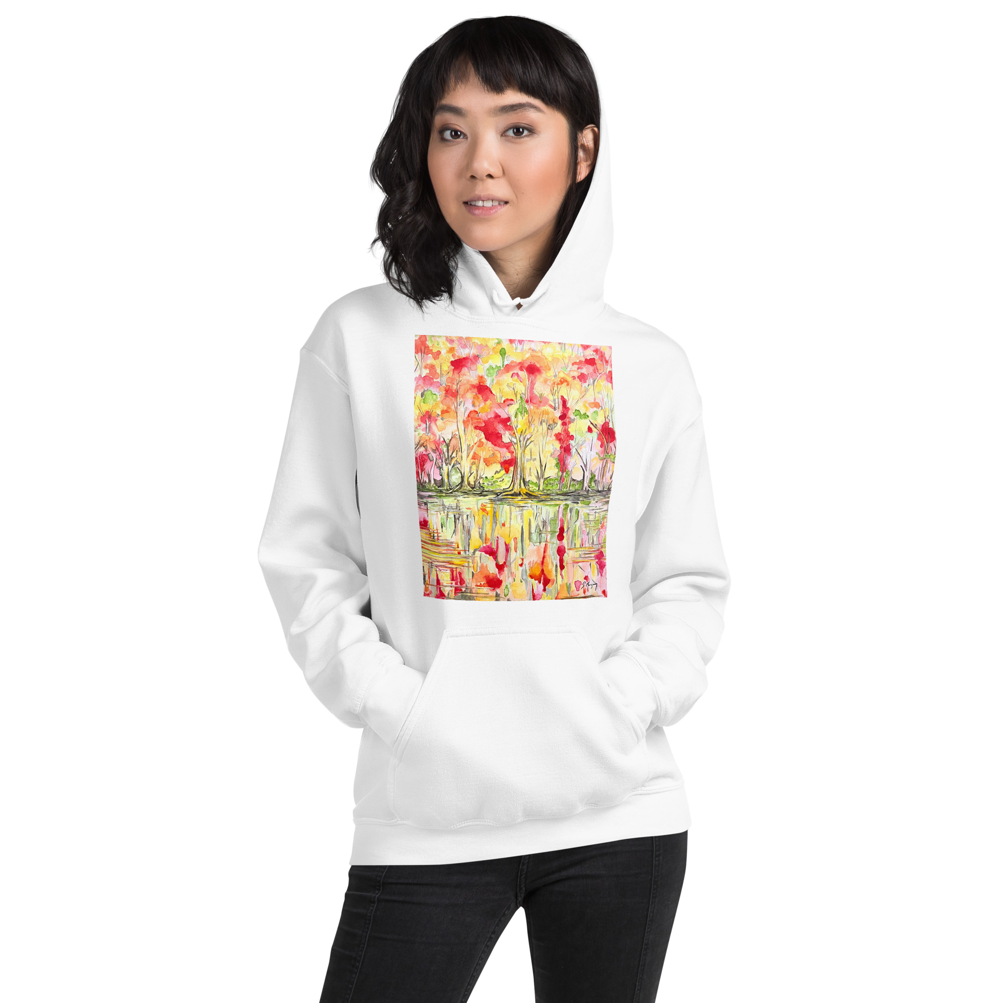 Serene Reflections | Unisex Hoodie - Image 22