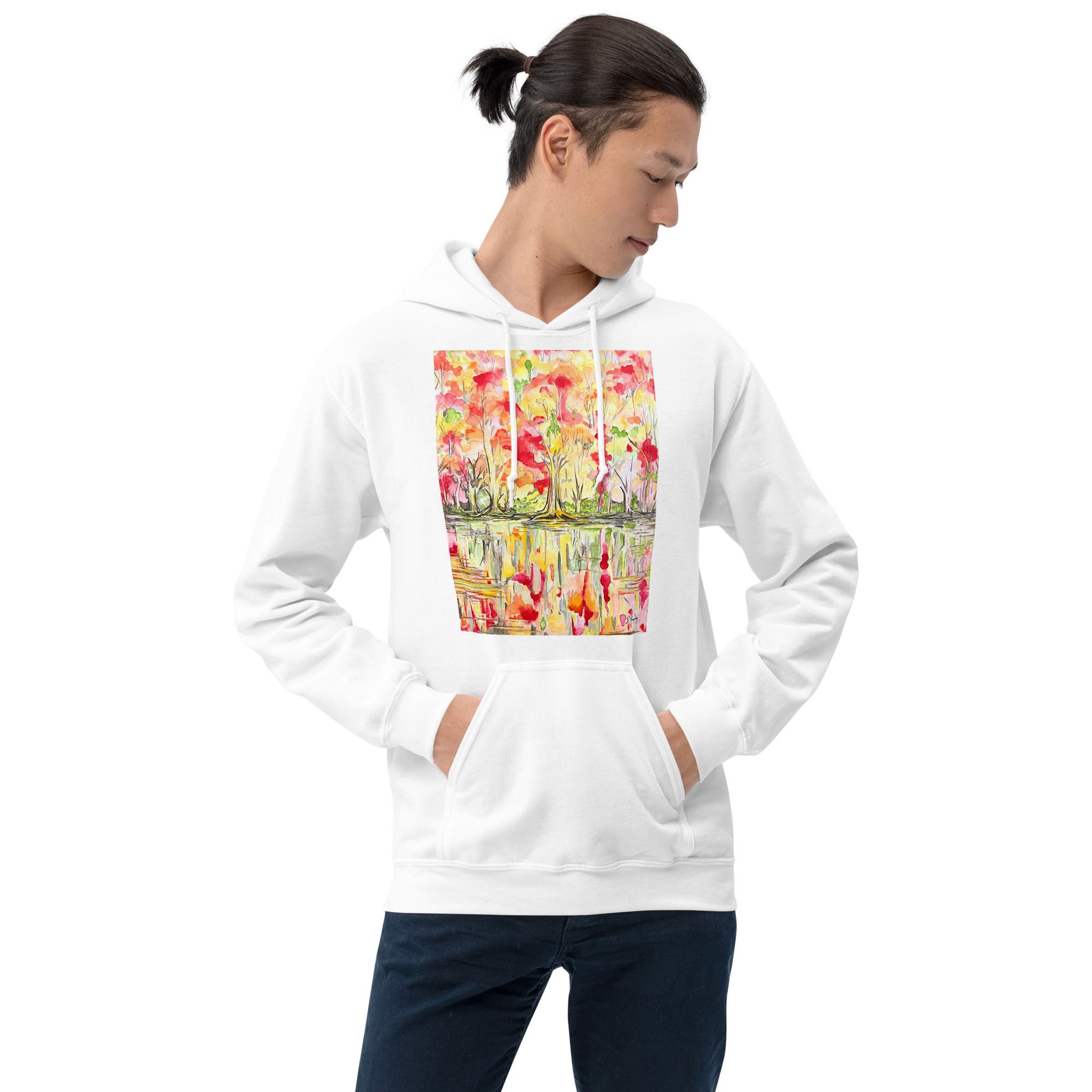 Serene Reflections | Unisex Hoodie - Image 12
