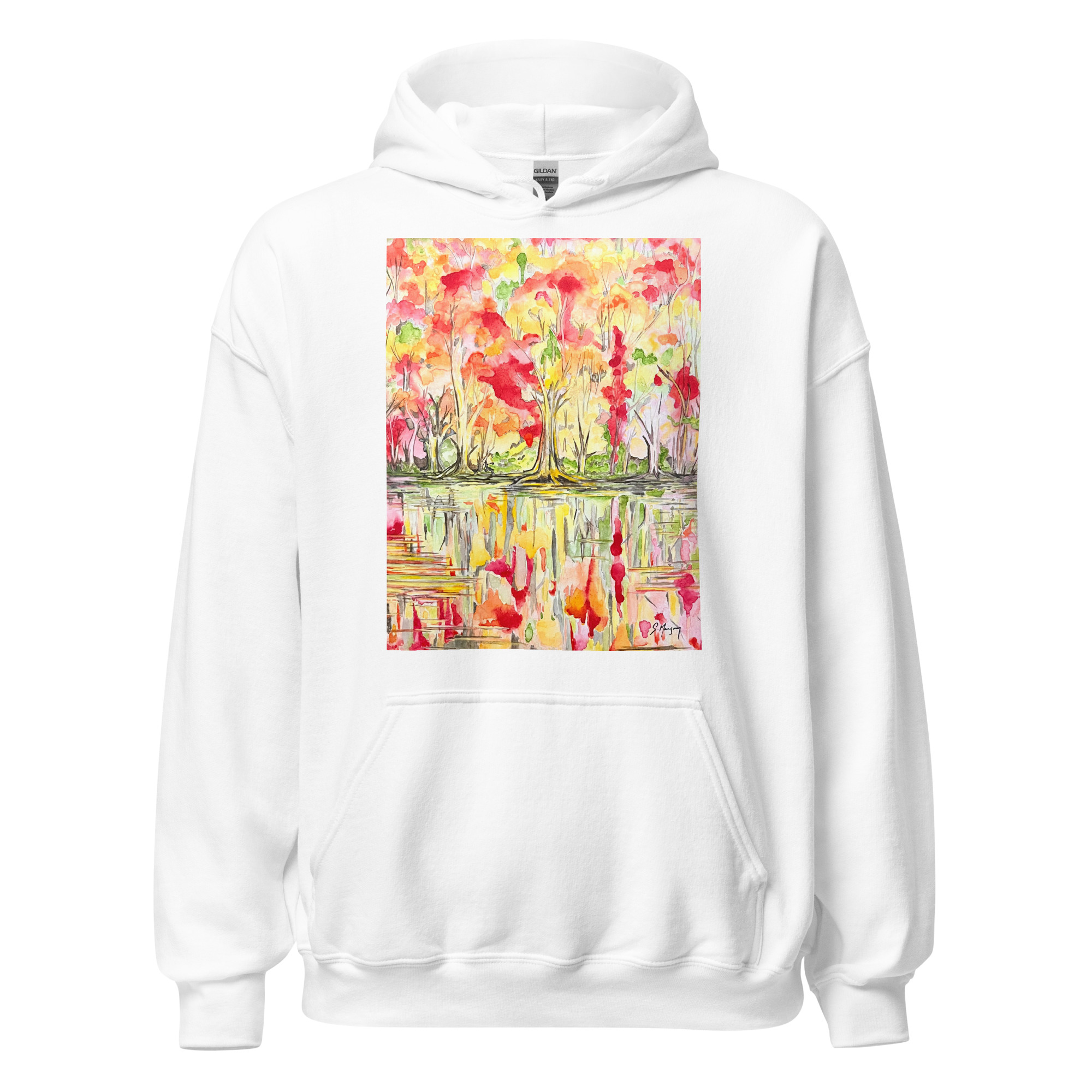 Serene Reflections | Unisex Hoodie - Image 2
