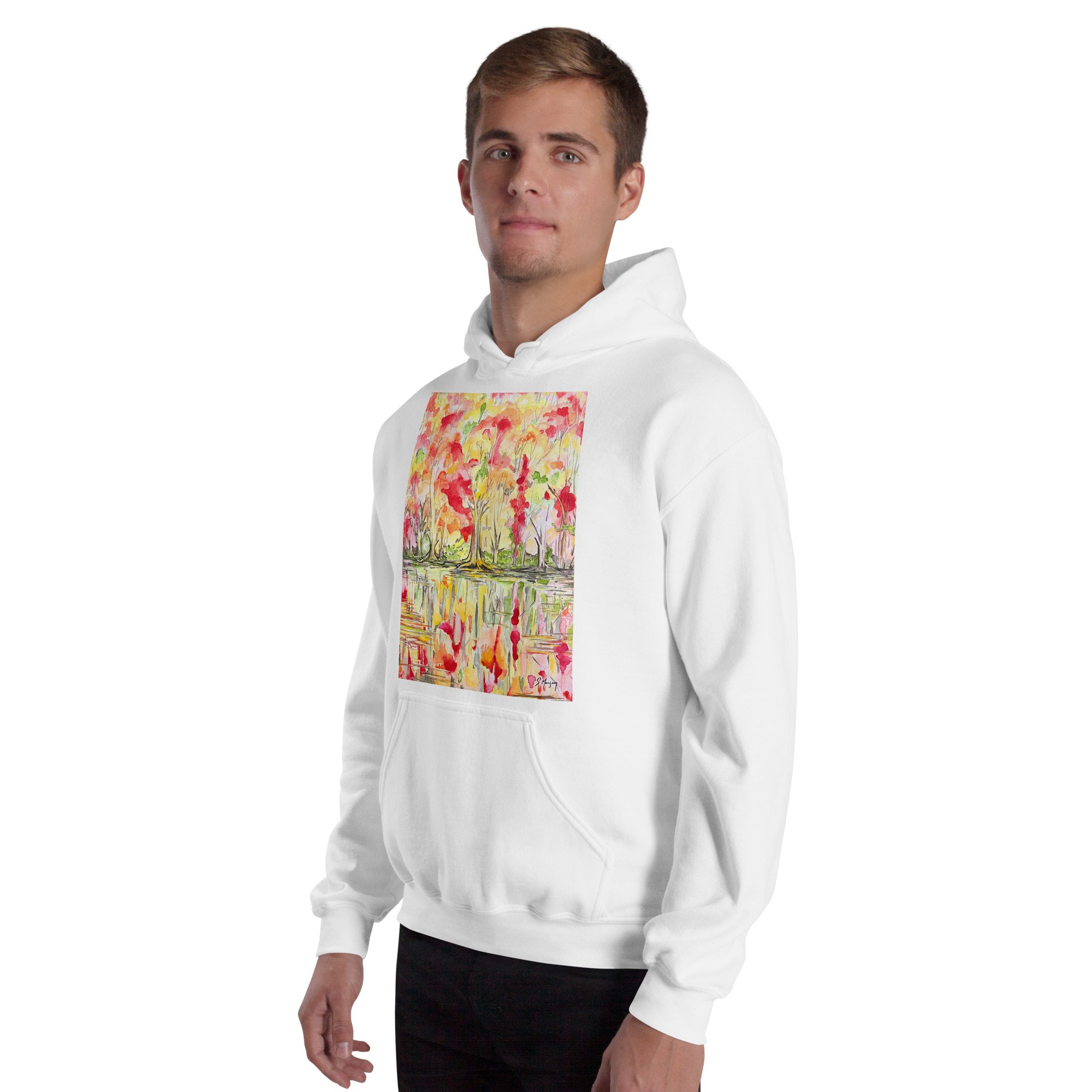 Serene Reflections | Unisex Hoodie - Image 7