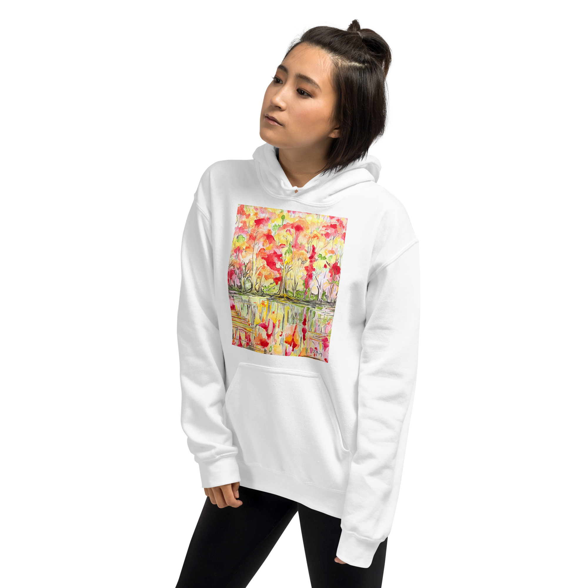 Serene Reflections | Unisex Hoodie - Image 18