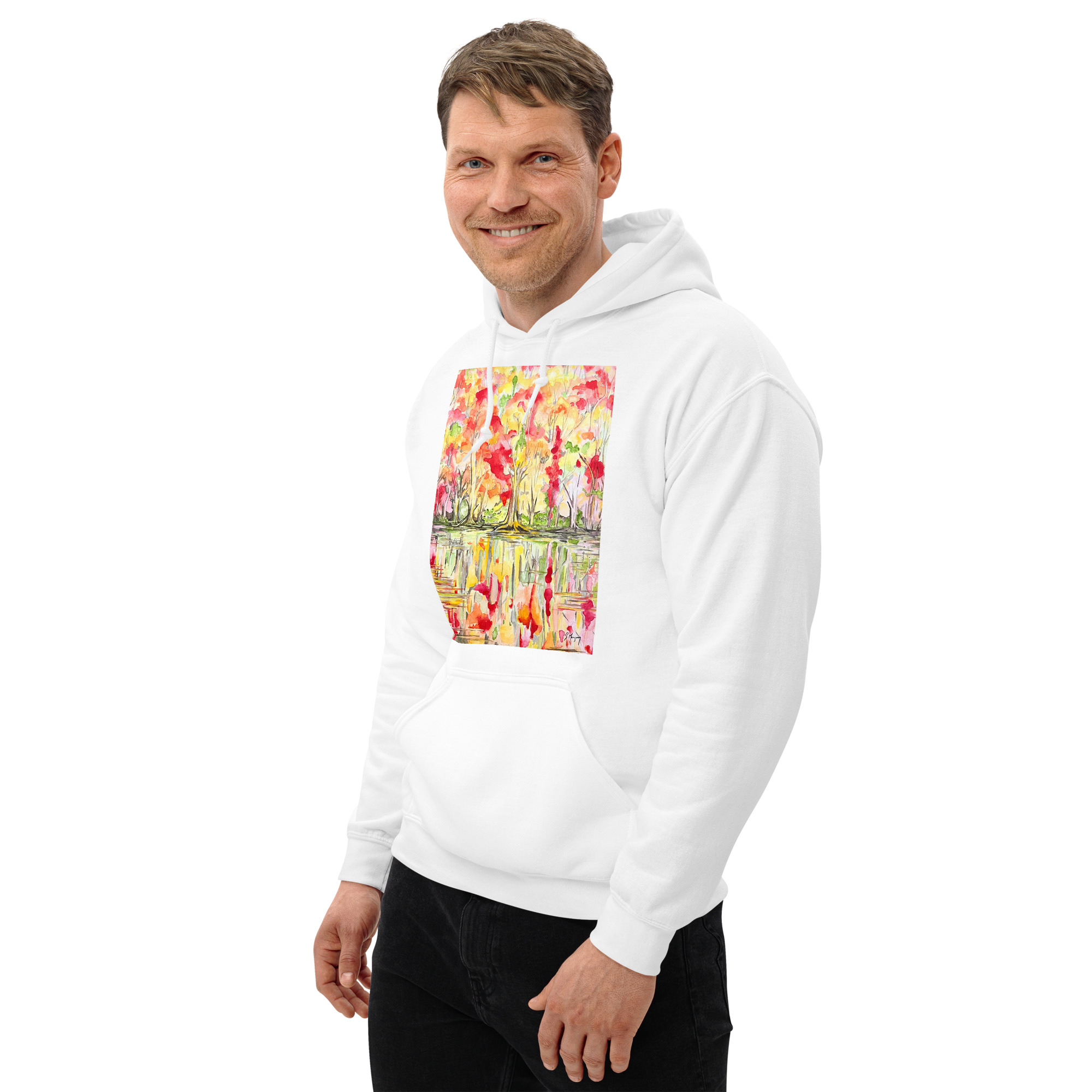 Serene Reflections | Unisex Hoodie - Image 13