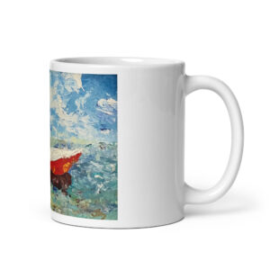 Lost in the Flood, White glossy mug