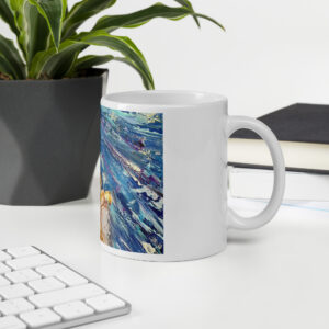 Twilight Ride  | White glossy mug