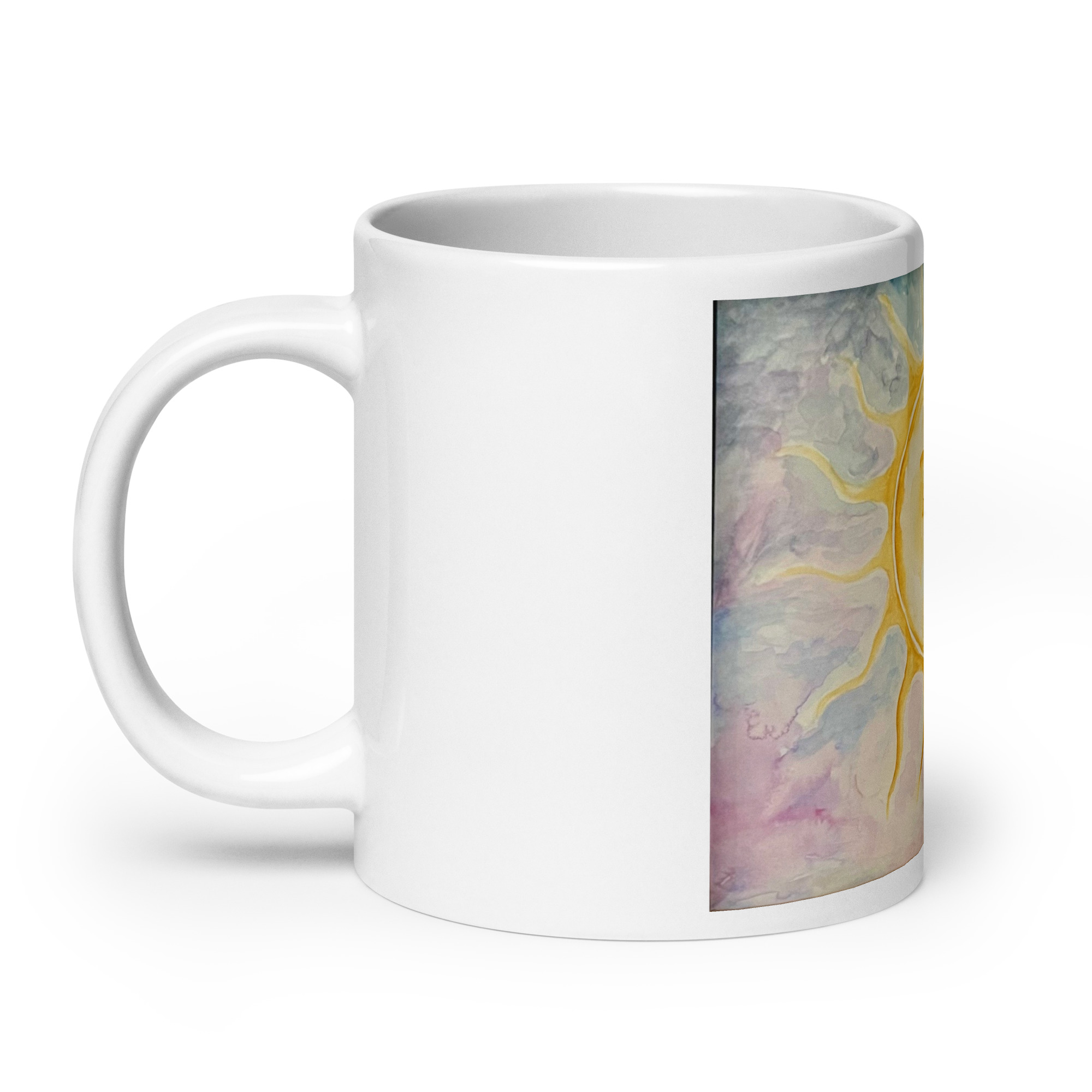 Sleeping Sun | White glossy mug - Image 4